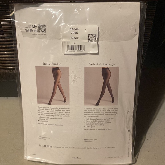 Wolford duo set. Individual 10 and velvet de luxe 50 - Picture 2 of 2